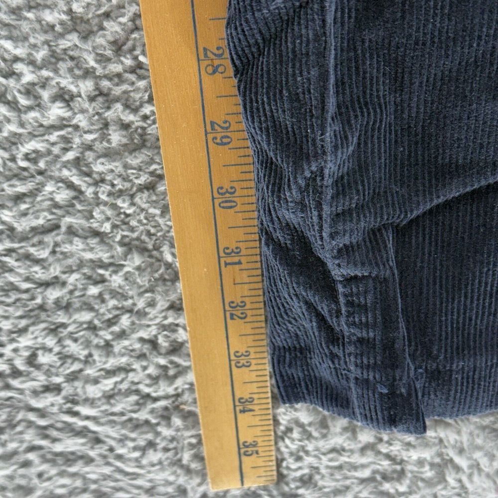 Izod Mens Blue Corduroy Flat Front Casual Straight Fit Leg Pants Size‎ 36x34 - Picture 5 of 8